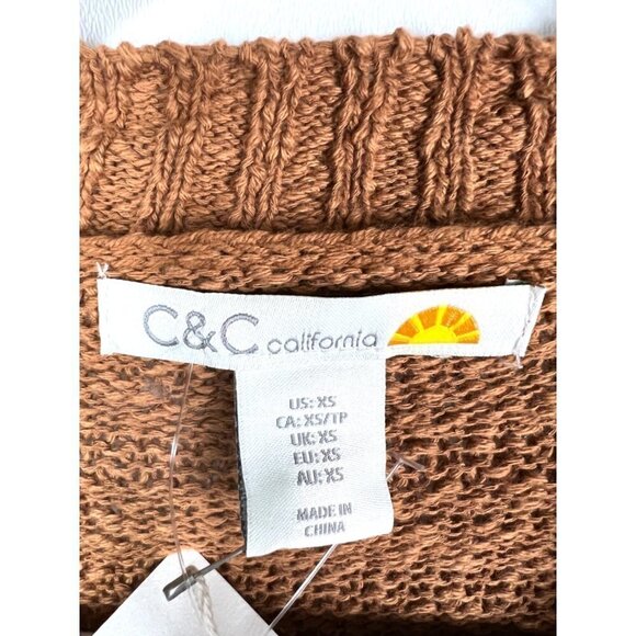 C&C California brown sweater NWT - Picture 4 of 8